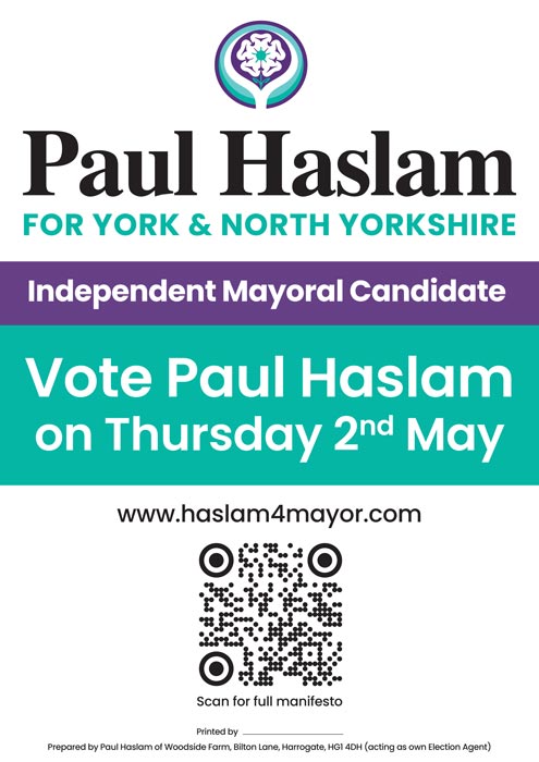 Haslam4Mayor Poster